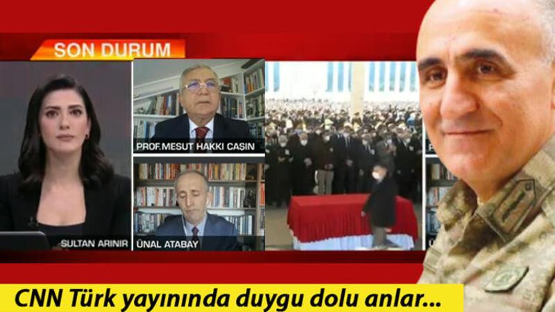 CNN Türk canlı yayınında duygu dolu anlar