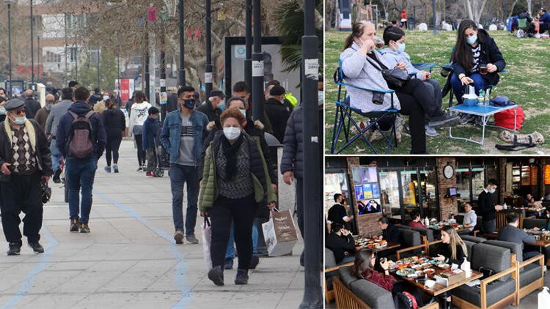 Cumartesi kısıtlaması kalktığı ilk günde yoğunluk