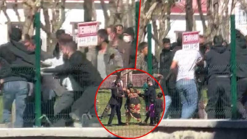 Beyoğlu'nda bıçaklı, kemerli kavga kamerada