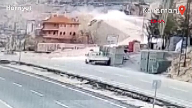 Hemşire Seycan Alan'ın yaptığı kaza güvenlik kamerasında