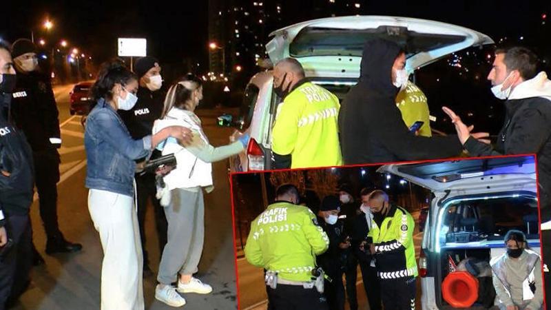 Otomobil aydınlatma direğine çarptı; Polis, sürücü olduğunu iddia eden kadına inanmadı