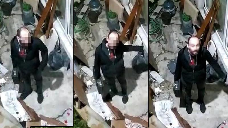 Polisten kaçarken mahsur kaldı