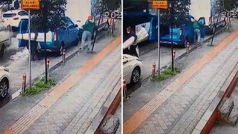 Güngören'de cep telefonunu böyle çaldı
