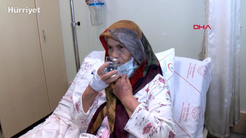 74 yaşındaki Fatma Şimşek, ameliyat sonrası 2 yıl sonra kana kana su içti