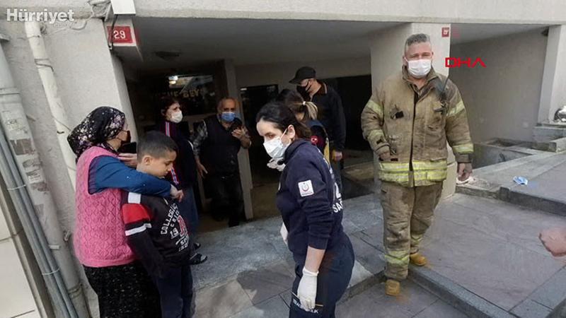Su deposunda tinerden etkilenen işçi bayıldı; Onu kurtaran apartman görevlisi de fenalaştı