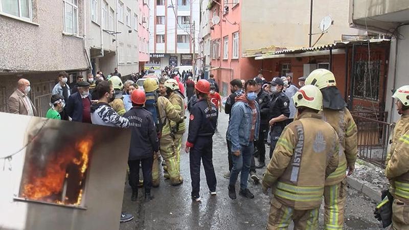 Esenler'de korkutan yangın! Mahalleli sokağa döküldü