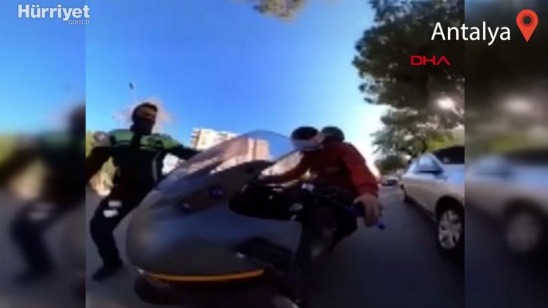 Motosikletle ihlal etmediği kural kalmayan sürücüye 6 bin 781 TL ceza