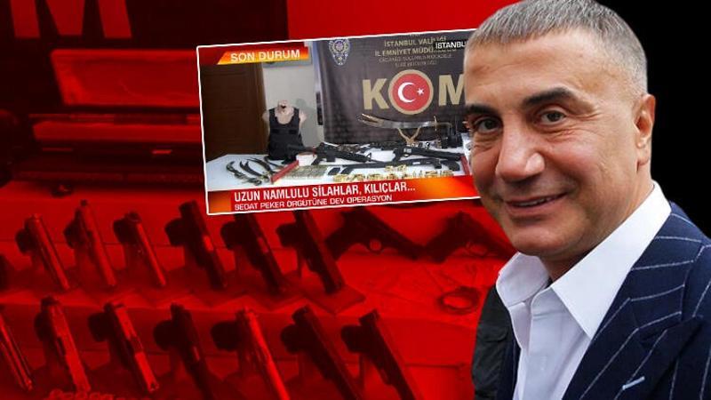 Sedat Peker operasyonunda ele geçirilenler emniyette sergilendi