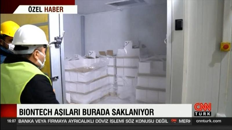 Biontech aşıları burada saklanıyor