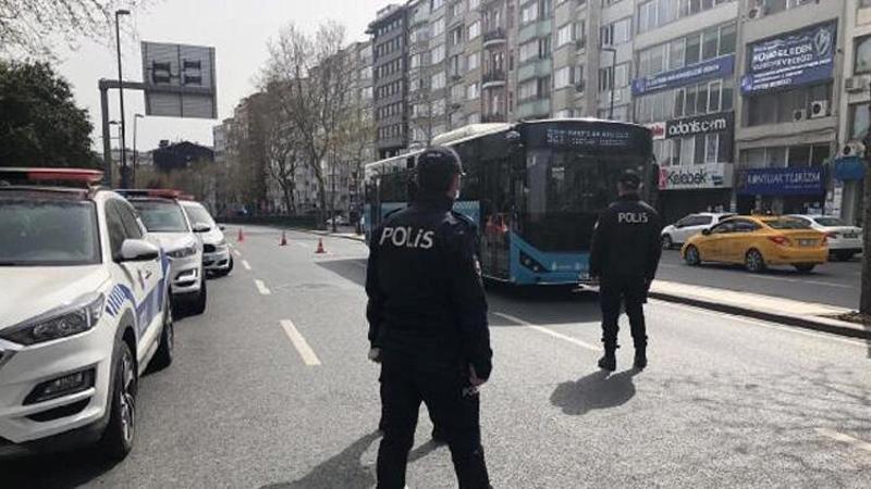 Şişli Harbiye'de koronavirüs denetimi
