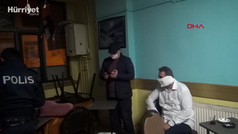 Esenyurt'ta baskında yakalanınca tuvalet kağıdını maske yaptı