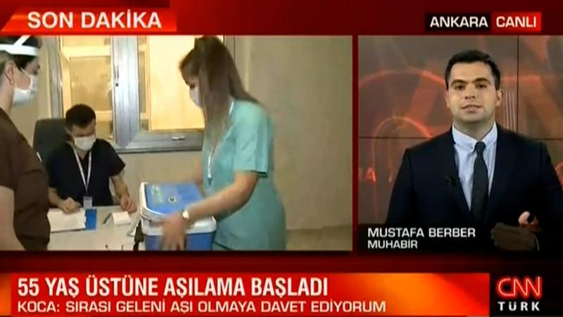 55 yaş üstüne aşılama başladı