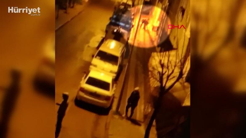 Sokak ortasında kadına şiddeti film izler gibi izlediler