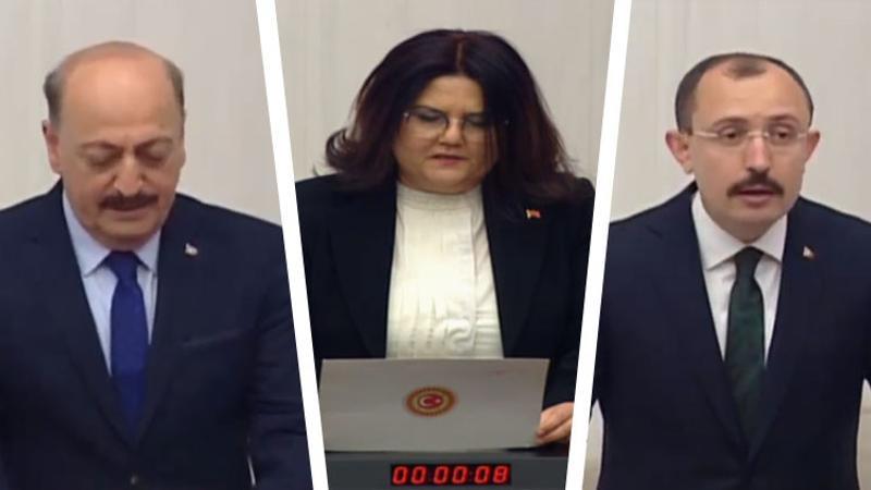 Kabineye giren üç yeni bakan yemin etti