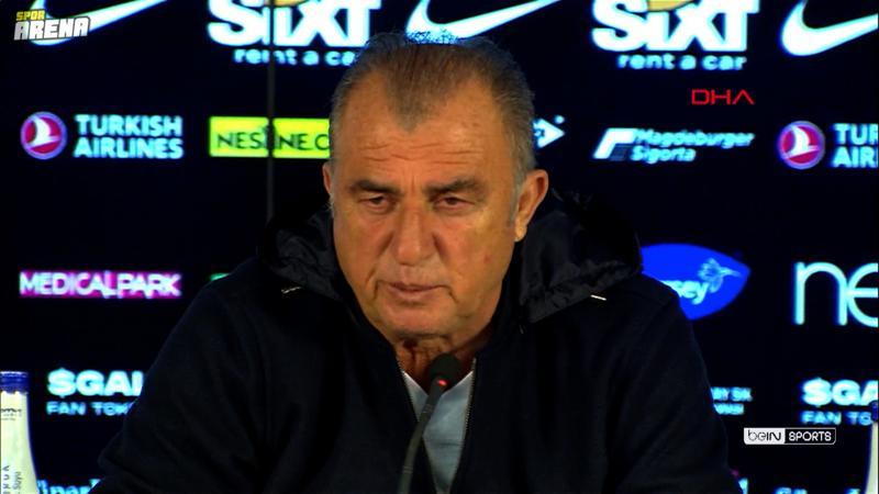 Trabzonspor ile 1-1 berabere kalan Galatasaray'da Teknik Direktör Fatih Terim açıklamalarda bulundu