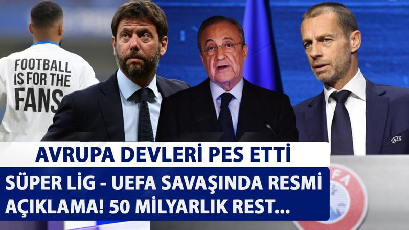 Avrupa devleri pes etti! UEFA’dan 50 milyarlık dava resti...