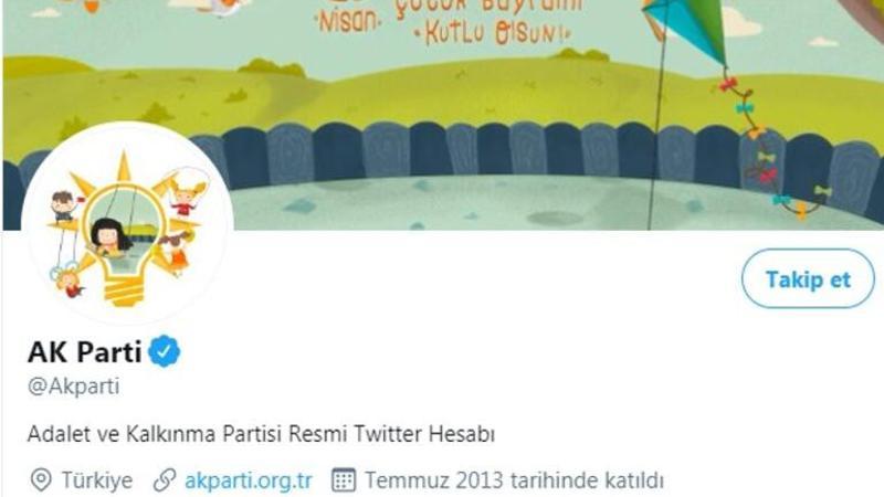 AK Parti'nin sosyal medya hesaplarına '23 Nisan' logosu