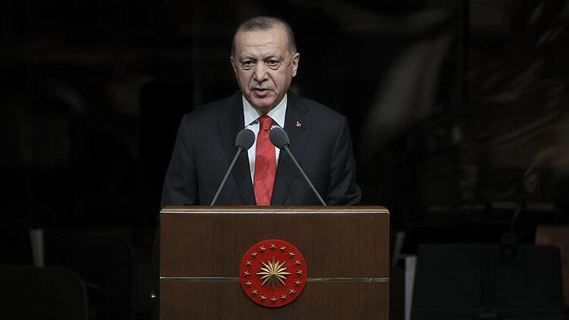 Cumhurbaşkanı Erdoğan, cuma namazının ardından cemaate hitap etti