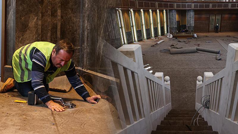 Taksim Camii'nde son durum görüntülendi