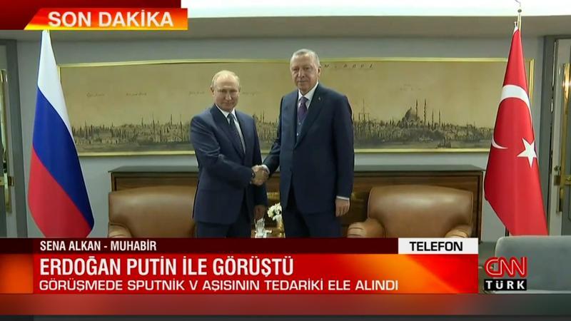 Cumhurbaşkanı Erdoğan Putin ile görüştü