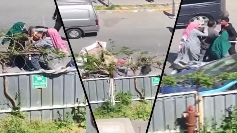 Esenyurt'ta kavga etiği için dövdüğü oğlunu sarılarak götürdü