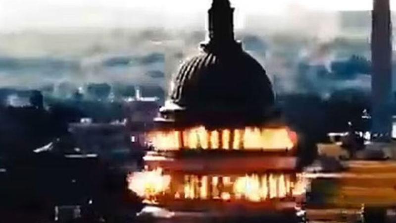 İran simülasyon video ile ABD Kongre Binası'nı vurdu