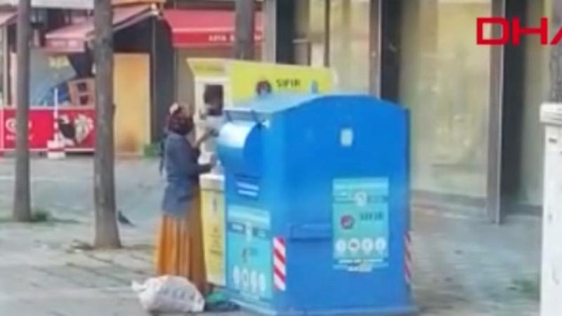 Tuzla'da giysi kumbarasını akılalmaz yöntemle boşalttı; o anlar kamerada