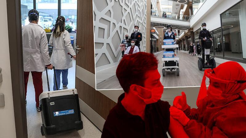 Tek bir doz koronavirüs aşısı ziyan olmasın diye hastaneler arası "insan transferi"