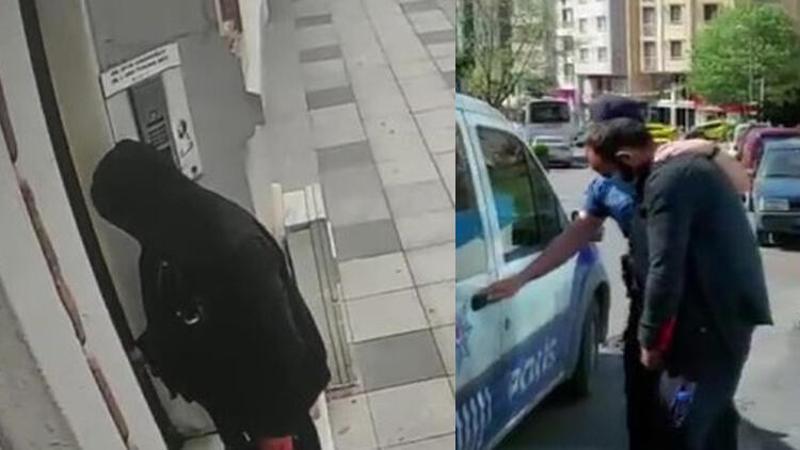 Şişli ve Beşiktaş'ta görüntülendi! Kapı topuzlarını böyle çaldı
