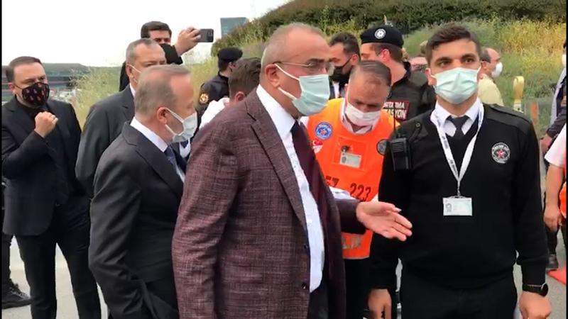 Türk Telekom Stadı girişinde sıkı kontrol! Abdurrahim Albayrak...