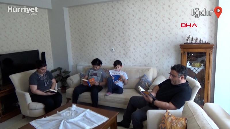 Iğdır'da 'ben de ailemle kitap okuyorum' projesi
