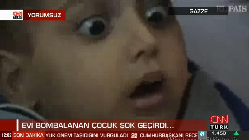Evi bombalanan çocuk şok geçirdi