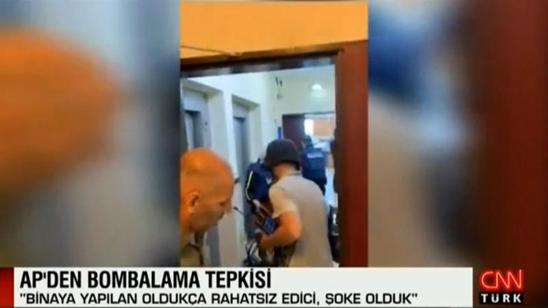 AP çalışanları bombalama öncesi binadan böyle kaçtı
