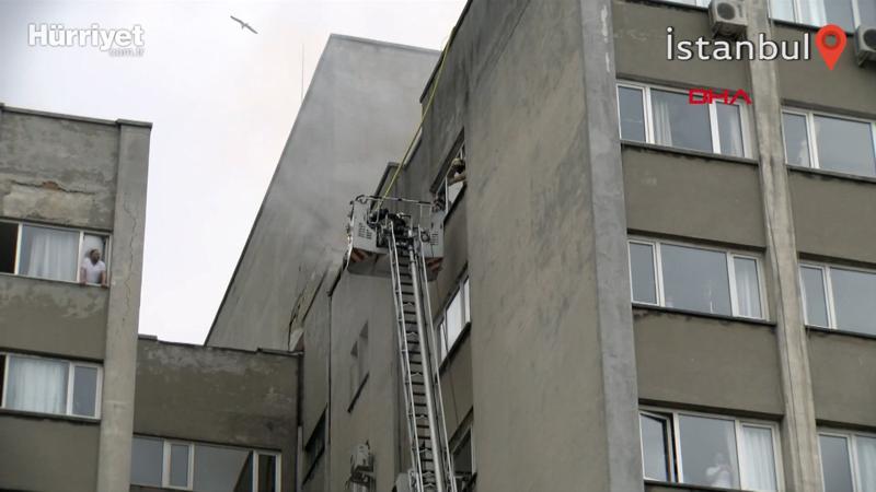 Çapa'daki İstanbul Üniversitesi İstanbul Tıp Fakültesi'nde yangın