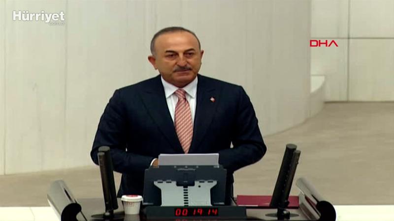 Dışişleri Bakanı Mevlüt Çavuşoğlu, mecliste açıklamalarda bulundu