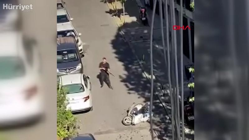 Şişli'de şehir eşkiyalarının çatışması kamerada