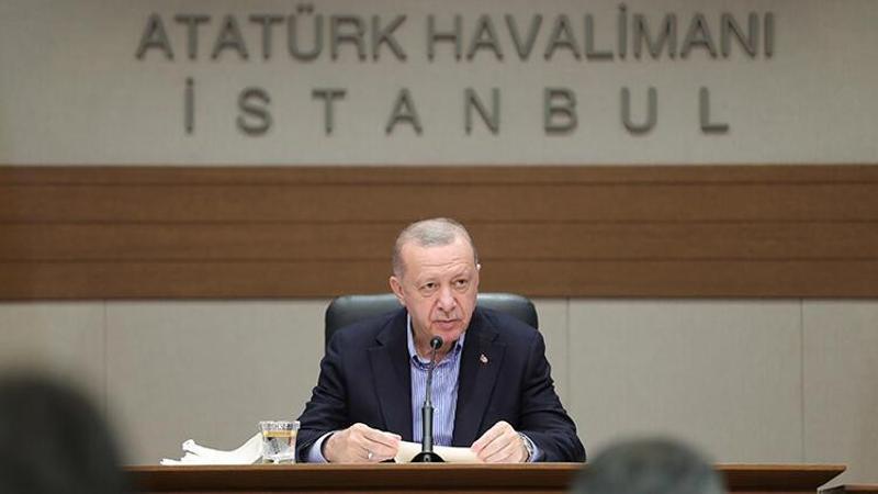 Cumhurbaşkanı Erdoğan, NATO Zirvesi için Brüksel'e gitmeden önce basın toplantısı düzenledi