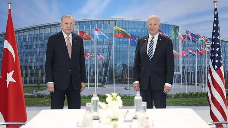 Erdoğan-Biden görüşmesinden ilk kareler