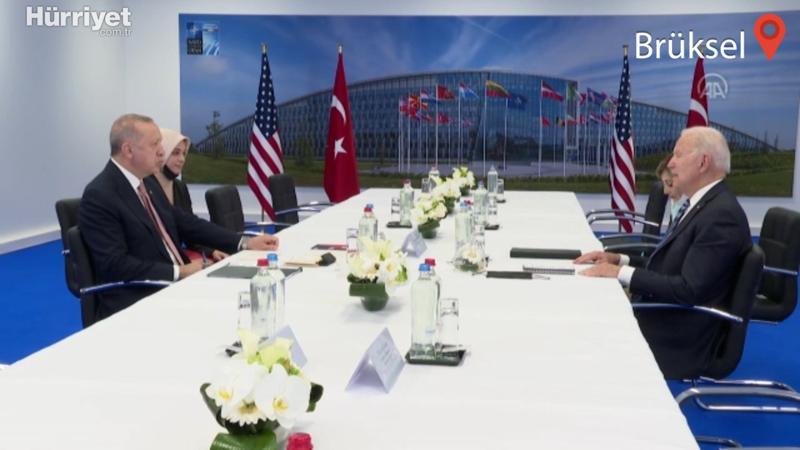 Cumhurbaşkanı Erdoğan, ABD Başkanı Biden ile bir araya geldi
