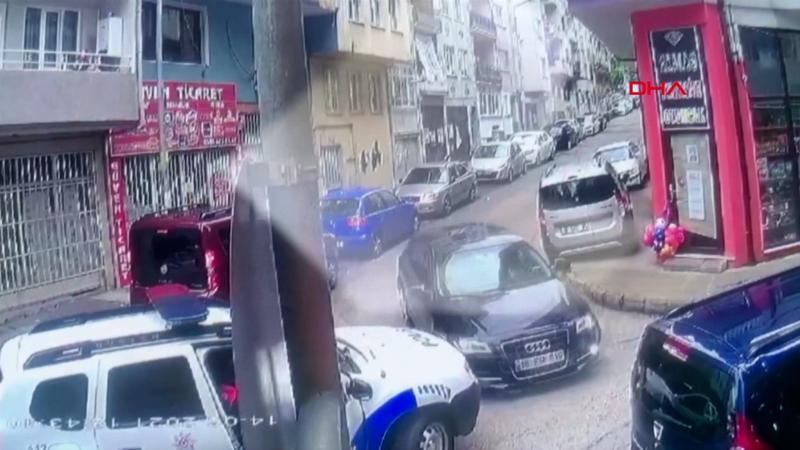 Bursa'da kovalamaca kazayla bitti! O anlar kamerada
