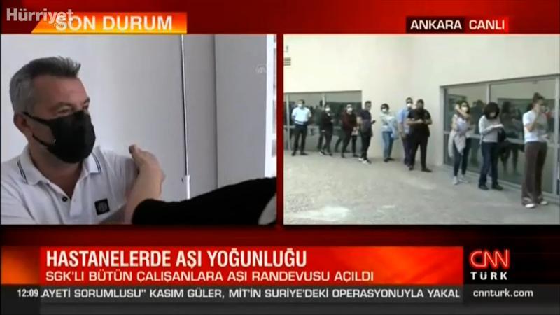 Hastanelerde aşı yoğunluğu