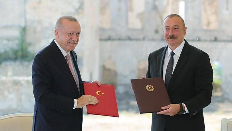 Cumhurbaşkanı Erdoğan ile Azerbaycan Cumhurbaşkanı Aliyev, "Şuşa Beyannamesi"ni imzaladı