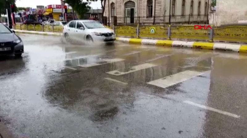 Edirne'de, sağanak etkili oldu