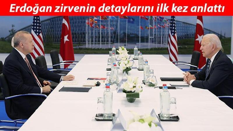 Cumhurbaşkanı Erdoğan, Biden görüşmesinin detaylarını ilk kez anlattı