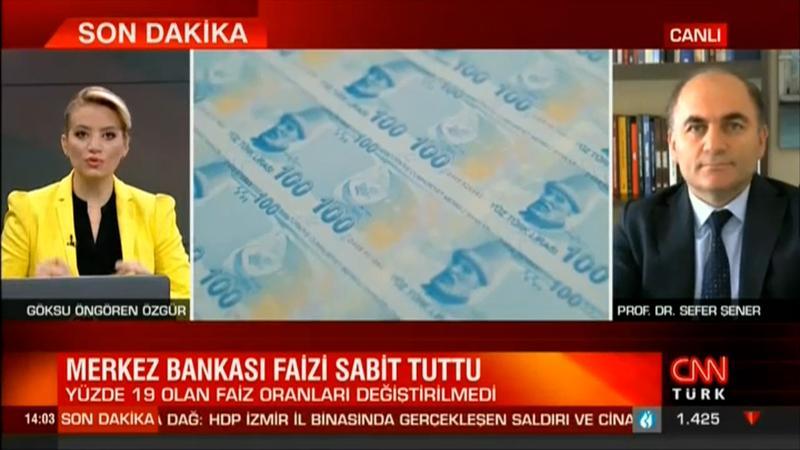 Merkez Bankasını faiz kararını sabit tuttu