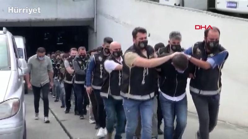 "Nuriş kardeşler" operasyonunda gözaltına alınanlar adliyeye sevk edildi