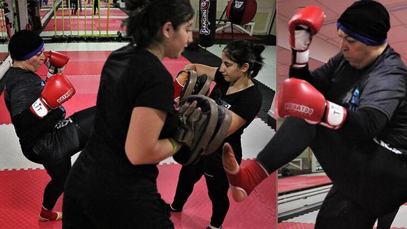 'Teyze kick boks yapamaz' dediler, ilk turnuvadan madalya ile döndü