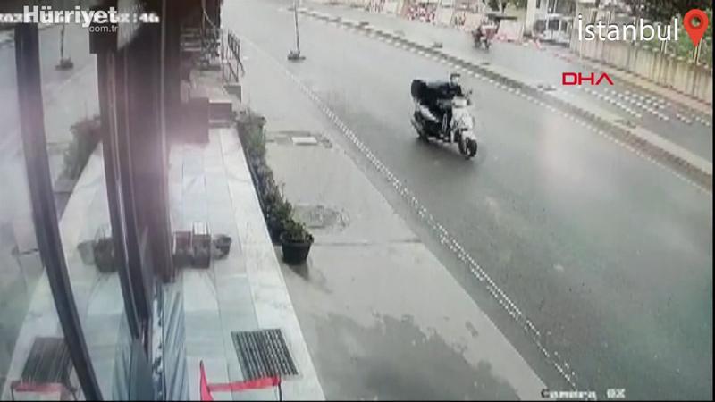 Pizzacıdan para çalan kişiyi, çalışan böyle kovaladı