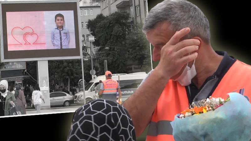 Temizlik görevlisi babaya çocuklarından ağlatan sürpriz