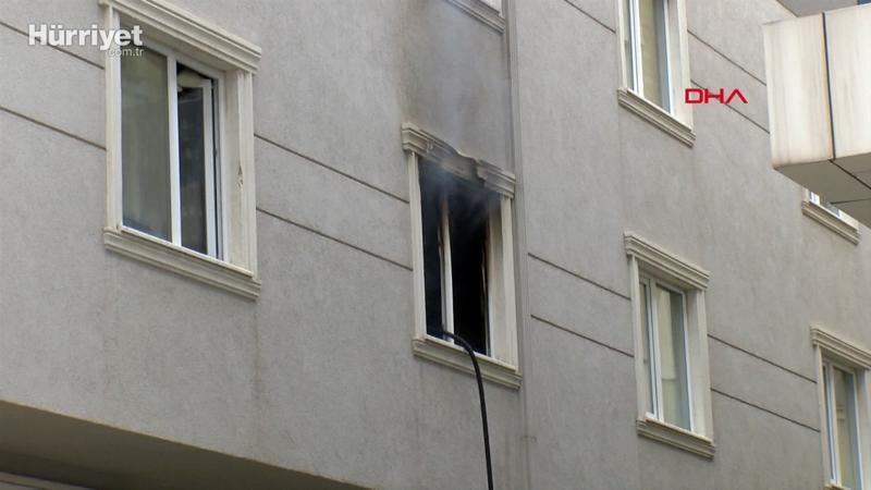 Ümraniye'de evde yangın; anne öldü 7 yaşındaki çocuğu ağır yaralandı